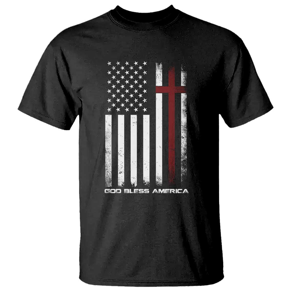 God Bless America T Shirt America Pride USA US Flag Patriotic 4th of July - Wonder Print Shop