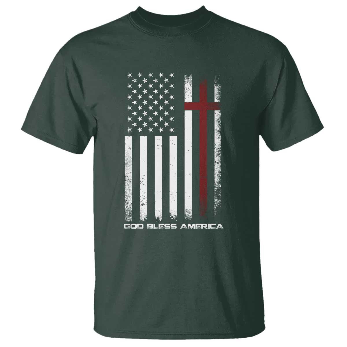 God Bless America T Shirt America Pride USA US Flag Patriotic 4th of July - Wonder Print Shop