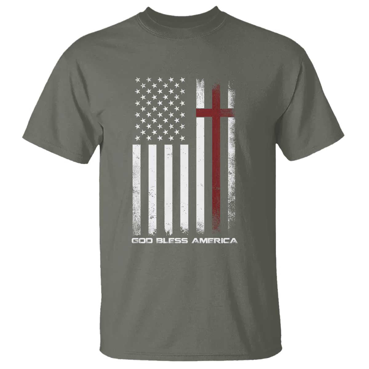 God Bless America T Shirt America Pride USA US Flag Patriotic 4th of July - Wonder Print Shop