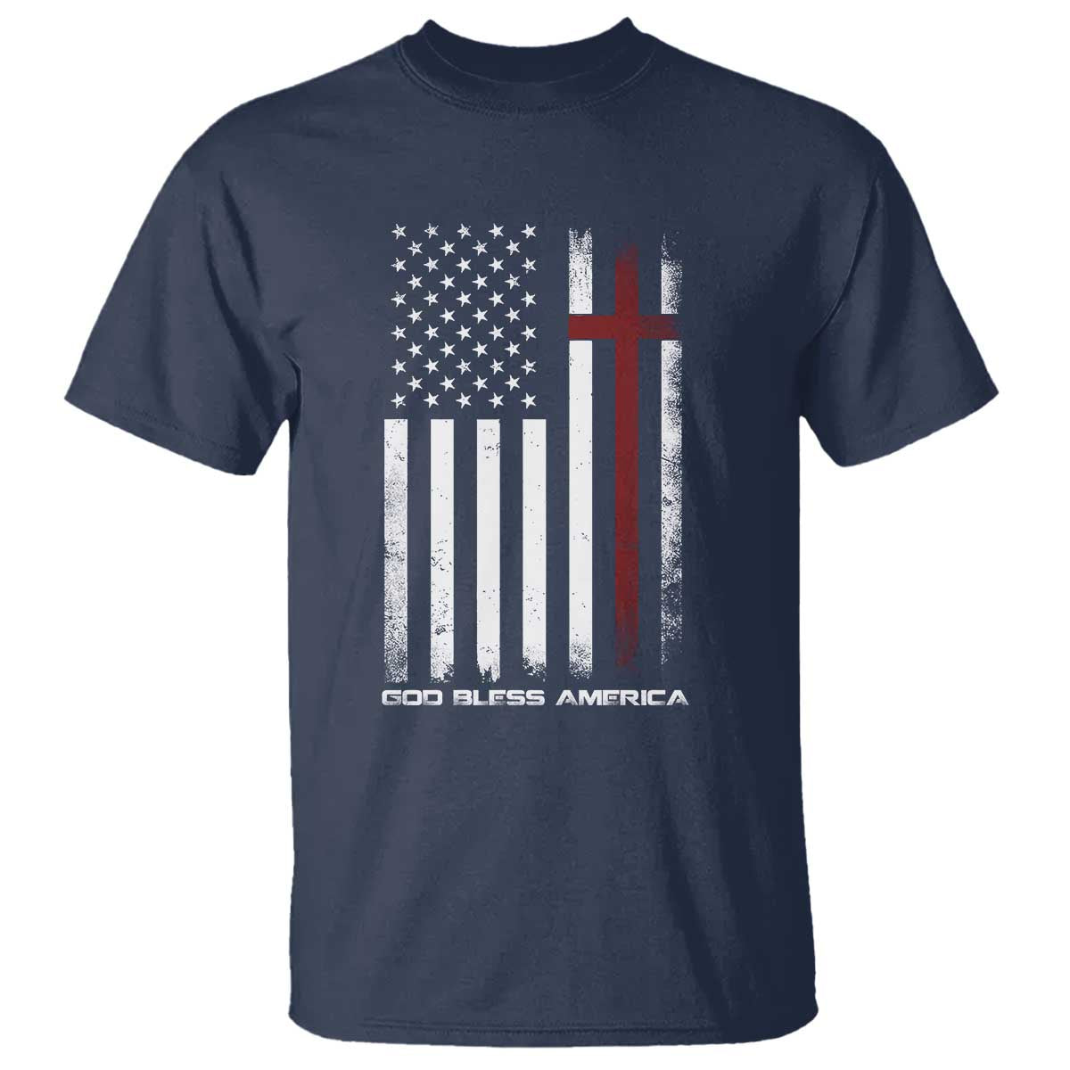God Bless America T Shirt America Pride USA US Flag Patriotic 4th of July - Wonder Print Shop