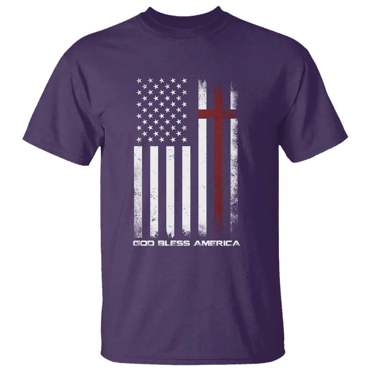 God Bless America T Shirt America Pride USA US Flag Patriotic 4th of July - Wonder Print Shop