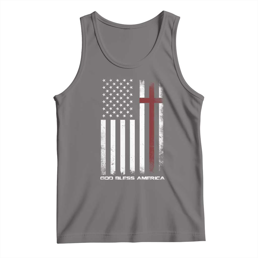 God Bless America Tank Top America Pride USA US Flag Patriotic 4th of July - Wonder Print Shop