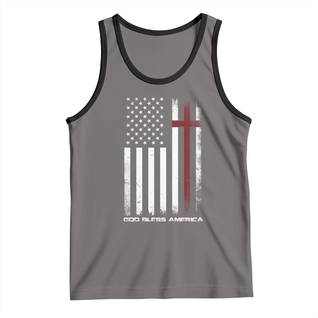 God Bless America Tank Top America Pride USA US Flag Patriotic 4th of July - Wonder Print Shop