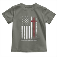 God Bless America Toddler T Shirt America Pride USA US Flag Patriotic 4th of July - Wonder Print Shop
