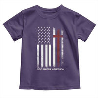 God Bless America Toddler T Shirt America Pride USA US Flag Patriotic 4th of July - Wonder Print Shop