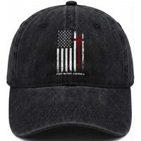 God Bless America Washed Cotton Baseball Cap America Pride USA US Flag Patriotic 4th of July