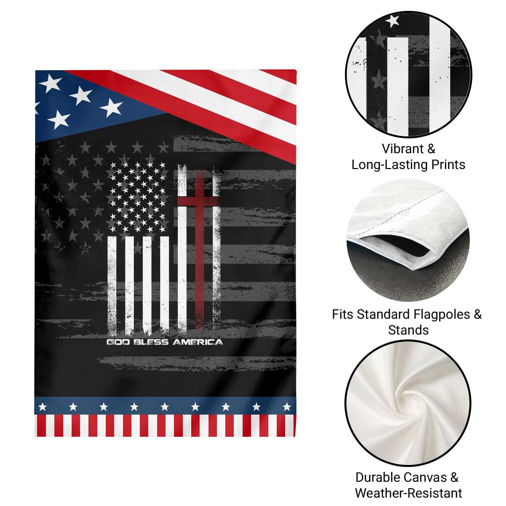God Bless America Garden Flag America Pride USA US Flag Patriotic 4th of July