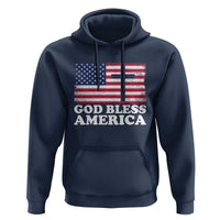 God Bless America Hoodie Cross USA Flag Patriotic 4th of July Christian - Wonder Print Shop