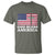 God Bless America T Shirt Cross USA Flag Patriotic 4th of July Christian - Wonder Print Shop