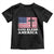 God Bless America Toddler T Shirt Cross USA Flag Patriotic 4th of July Christian - Wonder Print Shop