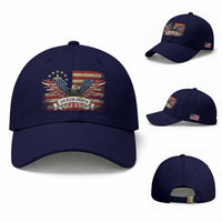 God Bless America Baseball Cap Vintage Eagle Christian Cross Flag 4th Of July