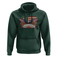 God Bless America Hoodie Vintage Eagle Christian Cross Flag 4th Of July