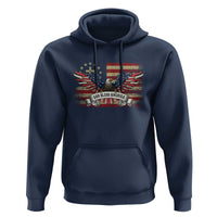 God Bless America Hoodie Vintage Eagle Christian Cross Flag 4th Of July
