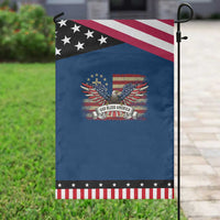 God Bless America Garden Flag Vintage Eagle Christian Cross Flag 4th Of July