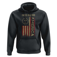 God Bless America Hoodie American Flag 4th Of July Patriotic Christian - Wonder Print Shop