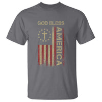 God Bless America T Shirt American Flag 4th Of July Patriotic Christian - Wonder Print Shop