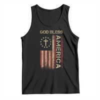 God Bless America Tank Top American Flag 4th Of July Patriotic Christian - Wonder Print Shop