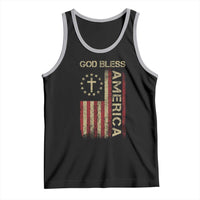God Bless America Tank Top American Flag 4th Of July Patriotic Christian - Wonder Print Shop