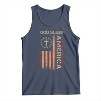God Bless America Tank Top American Flag 4th Of July Patriotic Christian - Wonder Print Shop