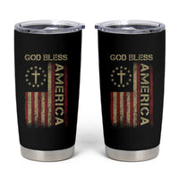 God Bless America Tumbler Cup American Flag 4th Of July Patriotic Christian - Wonder Print Shop