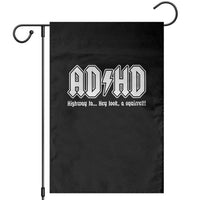 Funny ADHD Garden Flag Hey Look a Squirrel Rocks Graphic - Wonder Print Shop