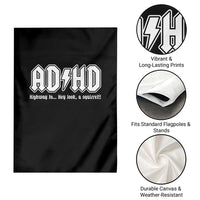 Funny ADHD Garden Flag Hey Look a Squirrel Rocks Graphic - Wonder Print Shop