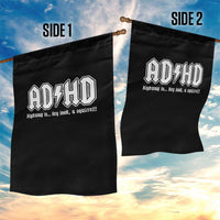 Funny ADHD Garden Flag Hey Look a Squirrel Rocks Graphic - Wonder Print Shop