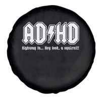 Funny ADHD Spare Tire Cover Hey Look a Squirrel Rocks Graphic - Wonder Print Shop