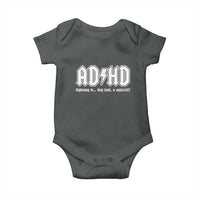 Funny ADHD Baby Onesie Hey Look a Squirrel Rocks Graphic - Wonder Print Shop