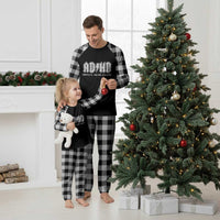 Funny ADHD Plaid Pajama Set Hey Look a Squirrel Rocks Graphic - Wonder Print Shop
