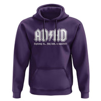 Funny ADHD Hoodie Hey Look a Squirrel Rocks Graphic - Wonder Print Shop