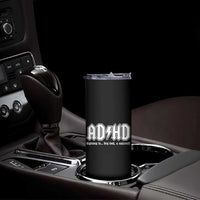 Funny ADHD Skinny Tumbler Hey Look a Squirrel Rocks Graphic - Wonder Print Shop