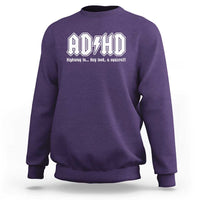 Funny ADHD Sweatshirt Hey Look a Squirrel Rocks Graphic - Wonder Print Shop