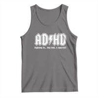 Funny ADHD Tank Top Hey Look a Squirrel Rocks Graphic - Wonder Print Shop