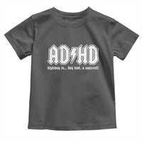 Funny ADHD Toddler T Shirt Hey Look a Squirrel Rocks Graphic - Wonder Print Shop
