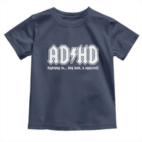 Funny ADHD Toddler T Shirt Hey Look a Squirrel Rocks Graphic - Wonder Print Shop