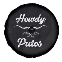 Howdy Putos Spare Tire Cover Western Cowboy Skull Outlaw Style