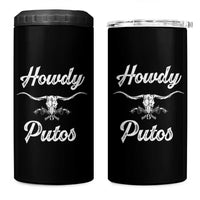 Howdy Putos 4 in 1 Can Cooler Tumbler Western Cowboy Skull Outlaw Style