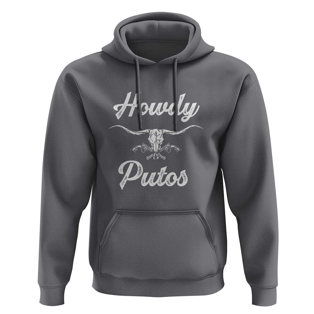 Howdy Putos Hoodie Western Cowboy Skull Outlaw Style