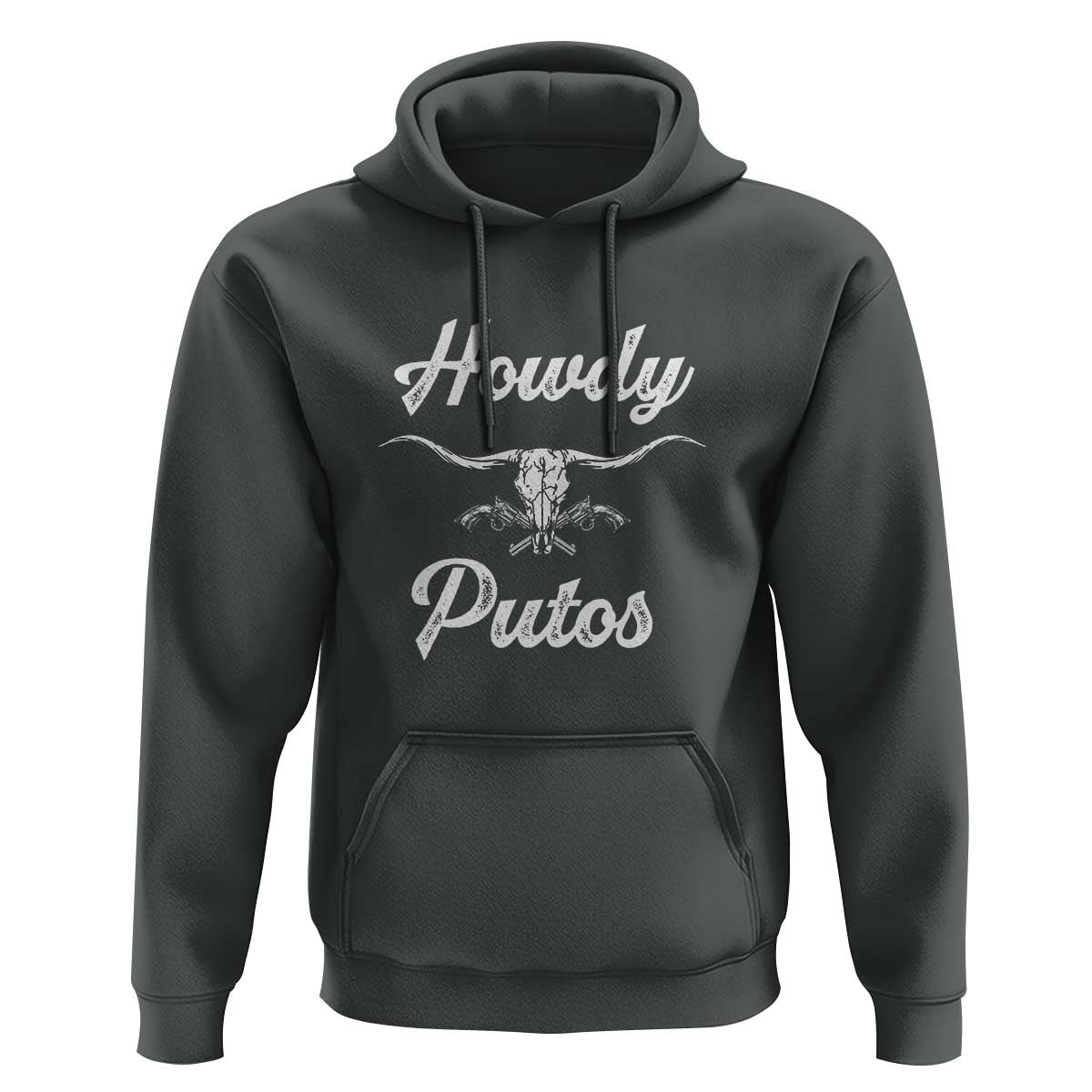 Howdy Putos Hoodie Western Cowboy Skull Outlaw Style