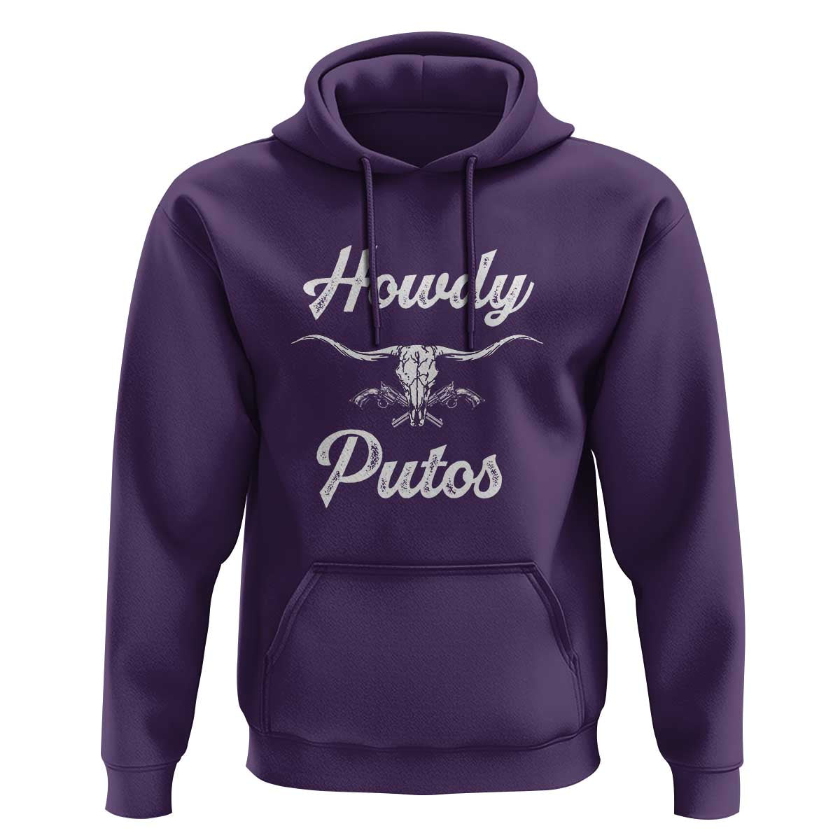 Howdy Putos Hoodie Western Cowboy Skull Outlaw Style