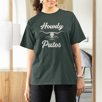 Howdy Putos T Shirt For Women Western Cowboy Skull Outlaw Style