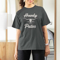 Howdy Putos T Shirt For Women Western Cowboy Skull Outlaw Style
