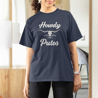 Howdy Putos T Shirt For Women Western Cowboy Skull Outlaw Style