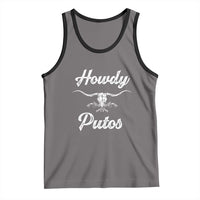 Howdy Putos Tank Top Western Cowboy Skull Outlaw Style