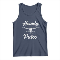 Howdy Putos Tank Top Western Cowboy Skull Outlaw Style