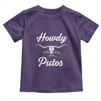 Howdy Putos Toddler T Shirt Western Cowboy Skull Outlaw Style