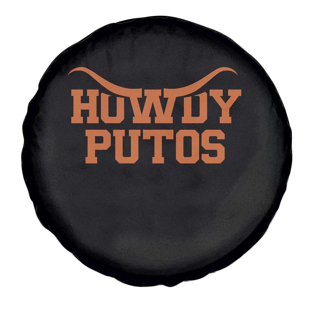 Howdy Putos Spare Tire Cover Funny Western Cowboy Spanish Slang - Wonder Print Shop