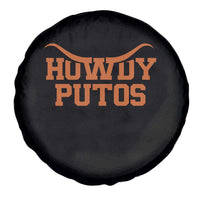 Howdy Putos Spare Tire Cover Funny Western Cowboy Spanish Slang - Wonder Print Shop