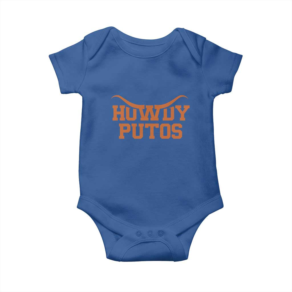 Howdy Putos Baby Onesie Funny Western Cowboy Spanish Slang - Wonder Print Shop